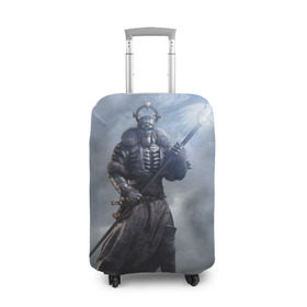 Чехол для чемодана 3D с принтом Дикий Гон в Екатеринбурге, 86% полиэфир, 14% спандекс | двустороннее нанесение принта, прорези для ручек и колес | gerald | wild hunt | witcher | ведьмак | геральд | дикая охота