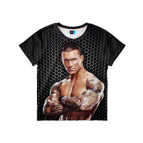 Детская футболка 3D с принтом Randy Orton в Екатеринбурге, 100% гипоаллергенный полиэфир | прямой крой, круглый вырез горловины, длина до линии бедер, чуть спущенное плечо, ткань немного тянется | randy orton | wwe | рестлинг | чемпион мира