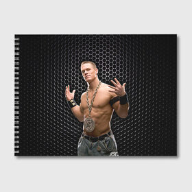 Альбом для рисования с принтом John Cena в Екатеринбурге, 100% бумага
 | матовая бумага, плотность 200 мг. | john cena | wwe чемпион | джон сина