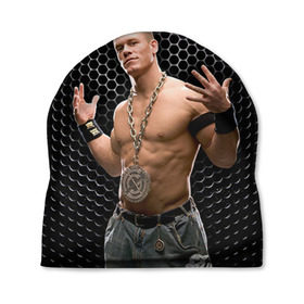 Шапка 3D с принтом John Cena в Екатеринбурге, 100% полиэстер | универсальный размер, печать по всей поверхности изделия | Тематика изображения на принте: john cena | wwe чемпион | джон сина