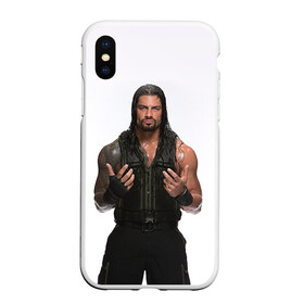 Чехол для iPhone XS Max матовый с принтом Roman Reigns в Екатеринбурге, Силикон | Область печати: задняя сторона чехла, без боковых панелей | Тематика изображения на принте: roman reigns | wwe | роман рейнс