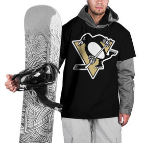 Накидка на куртку 3D с принтом Pittsburgh Penguins Crosby в Екатеринбурге, 100% полиэстер |  | crosby | nhl | pittsburgh penguins