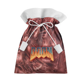 Подарочный 3D мешок с принтом Doom (Classic) в Екатеринбурге, 100% полиэстер | Размер: 29*39 см | 90 | олдскул | скелет | череп