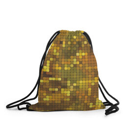 Рюкзак-мешок 3D с принтом Gold style в Екатеринбурге, 100% полиэстер | плотность ткани — 200 г/м2, размер — 35 х 45 см; лямки — толстые шнурки, застежка на шнуровке, без карманов и подкладки | блекс | золото | квадрат | клубы | текстуры