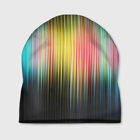 Шапка 3D с принтом Спектр в Екатеринбурге, 100% полиэстер | универсальный размер, печать по всей поверхности изделия | мерцание | радуга | свет | свечение | сияние | спектр | цвета | эквалайзер
