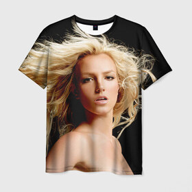Мужская футболка 3D с принтом Бритни Спирс в Екатеринбурге, 100% полиэфир | прямой крой, круглый вырез горловины, длина до линии бедер | Тематика изображения на принте: бритни спирс
