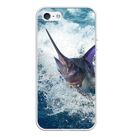 Чехол силиконовый для Телефон Apple iPhone 5/5S с принтом Рыбалка 1 в Екатеринбурге, Силикон | Область печати: задняя сторона чехла, без боковых панелей | грузило | карась | лодка | окунь | природа | река | рыбак | рыболов | снасти | туризм | щука