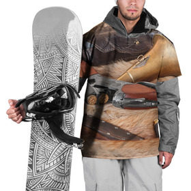 Накидка на куртку 3D с принтом Охотничье в Екатеринбурге, 100% полиэстер |  | капкан | оружие | охотник | охотники на привале | природа | рассвет | рога | ружье | трофей | туризм | чучело