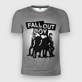 Мужская футболка 3D спортивная с принтом Fall out boy в Екатеринбурге, 100% полиэстер с улучшенными характеристиками | приталенный силуэт, круглая горловина, широкие плечи, сужается к линии бедра | Тематика изображения на принте: fall out boy