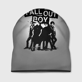 Шапка 3D с принтом Fall out boy в Екатеринбурге, 100% полиэстер | универсальный размер, печать по всей поверхности изделия | fall out boy