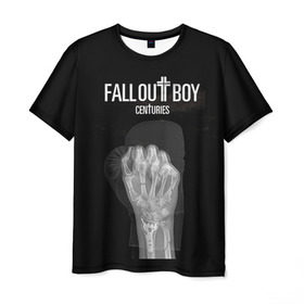 Мужская футболка 3D с принтом FOB centuries в Екатеринбурге, 100% полиэфир | прямой крой, круглый вырез горловины, длина до линии бедер | fall out boy