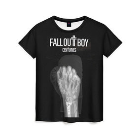 Женская футболка 3D с принтом FOB centuries в Екатеринбурге, 100% полиэфир ( синтетическое хлопкоподобное полотно) | прямой крой, круглый вырез горловины, длина до линии бедер | fall out boy