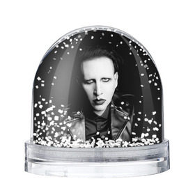 Снежный шар с принтом Мэрилин Мэнсон в Екатеринбурге, Пластик | Изображение внутри шара печатается на глянцевой фотобумаге с двух сторон | marilyn manson | мэрилин мэнсон
