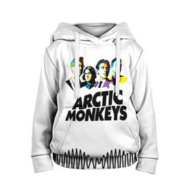 Детская толстовка 3D с принтом Arctic Monkeys 2 в Екатеринбурге, 100% полиэстер | двухслойный капюшон со шнурком для регулировки, мягкие манжеты на рукавах и по низу толстовки, спереди карман-кенгуру с мягким внутренним слоем | Тематика изображения на принте: am | arctic | arctic monkeys | monkeys | rock | алекс тёрнер | амы | арктические мартышки | джейми кук | мартышки | мэтт хелдерс. ам | ник омэлли | ник о’мэлли | рок