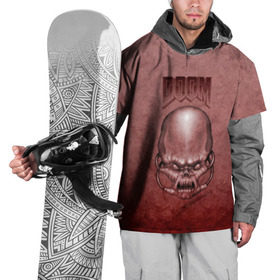 Накидка на куртку 3D с принтом Демон (Doom classic) в Екатеринбурге, 100% полиэстер |  | Тематика изображения на принте: розовый | скелет | череп