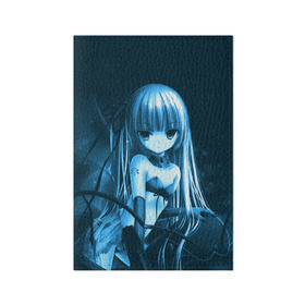 Обложка для паспорта матовая кожа с принтом Anime Girl в Екатеринбурге, натуральная матовая кожа | размер 19,3 х 13,7 см; прозрачные пластиковые крепления | Тематика изображения на принте: девушка