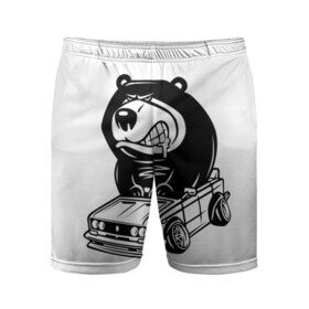 Мужские шорты 3D спортивные с принтом Миша в Екатеринбурге,  |  | медведь | таз