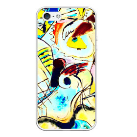 Чехол для iPhone 5/5S матовый с принтом Ample в Екатеринбурге, Силикон | Область печати: задняя сторона чехла, без боковых панелей | new | живопись | кандинский | краска | прикольные | рисунок