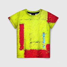 Детская футболка 3D с принтом Grandeur в Екатеринбурге, 100% гипоаллергенный полиэфир | прямой крой, круглый вырез горловины, длина до линии бедер, чуть спущенное плечо, ткань немного тянется | grunge | new | арт | гранж | краска | прикольные | цветные