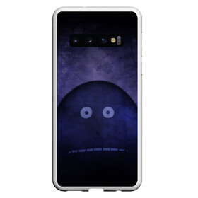 Чехол для Samsung Galaxy S10 с принтом Мора в лесу в Екатеринбурге, Силикон | Область печати: задняя сторона чехла, без боковых панелей | Тематика изображения на принте: глаза | лес | муми тролль | туман