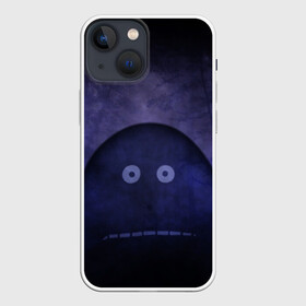 Чехол для iPhone 13 mini с принтом Мора в лесу в Екатеринбурге,  |  | Тематика изображения на принте: глаза | лес | муми тролль | туман