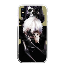 Чехол для iPhone XS Max матовый с принтом Tokyo Ghoul в Екатеринбурге, Силикон | Область печати: задняя сторона чехла, без боковых панелей | ghoul | kaneki | tokyo