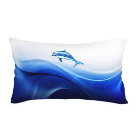 Подушка 3D антистресс с принтом Дельфин в Екатеринбурге, наволочка — 100% полиэстер, наполнитель — вспененный полистирол | состоит из подушки и наволочки на молнии | Тематика изображения на принте: дельфин | море | рыбка