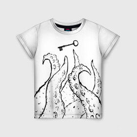 Детская футболка 3D с принтом Octopus в Екатеринбурге, 100% гипоаллергенный полиэфир | прямой крой, круглый вырез горловины, длина до линии бедер, чуть спущенное плечо, ткань немного тянется | 