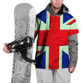 Накидка на куртку 3D с принтом Англия в Екатеринбурге, 100% полиэстер |  | англия | модные | популярные | прикольные | стена | флаг