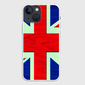 Чехол для iPhone 13 mini с принтом Англия в Екатеринбурге,  |  | англия | модные | популярные | прикольные | стена | флаг