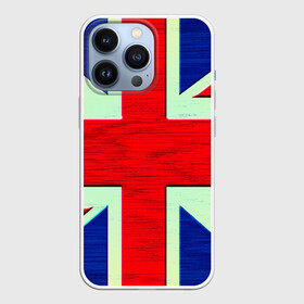 Чехол для iPhone 13 Pro с принтом Англия в Екатеринбурге,  |  | англия | модные | популярные | прикольные | стена | флаг