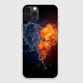Чехол для iPhone 12 Pro Max с принтом Water and flames heart в Екатеринбурге, Силикон |  | Тематика изображения на принте: вода | огонь огонь и вода | пар | прикольное | разное | сердце