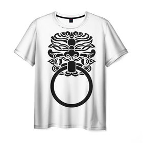 Мужская футболка 3D с принтом Тотем в Екатеринбурге, 100% полиэфир | прямой крой, круглый вырез горловины, длина до линии бедер | дракон | китай | тайский дракон | тотем