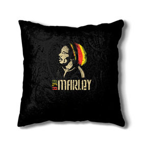 Подушка 3D с принтом Bob Marley в Екатеринбурге, наволочка – 100% полиэстер, наполнитель – холлофайбер (легкий наполнитель, не вызывает аллергию). | состоит из подушки и наволочки. Наволочка на молнии, легко снимается для стирки | bob marley | боб марли | музыка | регги | ямайка