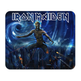 Коврик прямоугольный с принтом Iron Maiden в Екатеринбурге, натуральный каучук | размер 230 х 185 мм; запечатка лицевой стороны | Тематика изображения на принте: iron maiden | rock | рок | череп