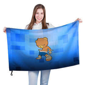 Флаг 3D с принтом Muay thai 2 в Екатеринбурге, 100% полиэстер | плотность ткани — 95 г/м2, размер — 67 х 109 см. Принт наносится с одной стороны | muay thai