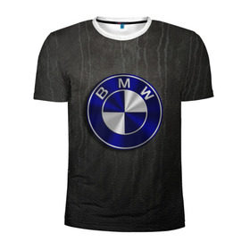Мужская футболка 3D спортивная с принтом bmw в Екатеринбурге, 100% полиэстер с улучшенными характеристиками | приталенный силуэт, круглая горловина, широкие плечи, сужается к линии бедра | bmw | бмв | лого | логотип