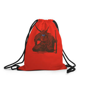 Рюкзак-мешок 3D с принтом Ронин в Екатеринбурге, 100% полиэстер | плотность ткани — 200 г/м2, размер — 35 х 45 см; лямки — толстые шнурки, застежка на шнуровке, без карманов и подкладки | ронин | самурай | япония