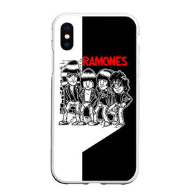Чехол для iPhone XS Max матовый с принтом Ramones 1 в Екатеринбурге, Силикон | Область печати: задняя сторона чехла, без боковых панелей | joey ramone | punk | джоуи рамон | панк | рамонез | рамонес