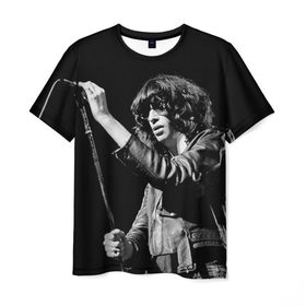 Мужская футболка 3D с принтом Ramones 5 в Екатеринбурге, 100% полиэфир | прямой крой, круглый вырез горловины, длина до линии бедер | Тематика изображения на принте: joey ramone | punk | джоуи рамон | панк | рамонез | рамонес