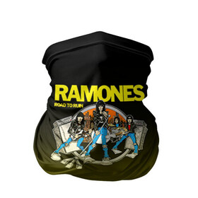 Бандана-труба 3D с принтом Ramones 6 в Екатеринбурге, 100% полиэстер, ткань с особыми свойствами — Activecool | плотность 150‒180 г/м2; хорошо тянется, но сохраняет форму | 