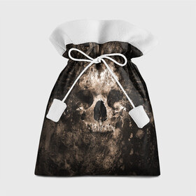 Подарочный 3D мешок с принтом Череп в Екатеринбурге, 100% полиэстер | Размер: 29*39 см | темный | черный