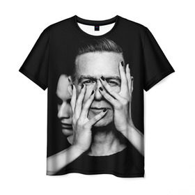 Мужская футболка 3D с принтом Брайан Адамс в Екатеринбурге, 100% полиэфир | прямой крой, круглый вырез горловины, длина до линии бедер | bryan adams | автор | брайан адамс | гитарист | исполнитель песен | канадский | рок музыкант