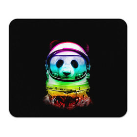 Коврик прямоугольный с принтом Панда космонавт в Екатеринбурге, натуральный каучук | размер 230 х 185 мм; запечатка лицевой стороны | астронавт | звезды | космонавт | космос | панда | радуга