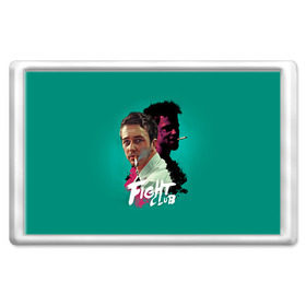 Магнит 45*70 с принтом FIGHT CLUB в Екатеринбурге, Пластик | Размер: 78*52 мм; Размер печати: 70*45 | Тематика изображения на принте: fight club | бойцовский клуб | бредд питт | питт