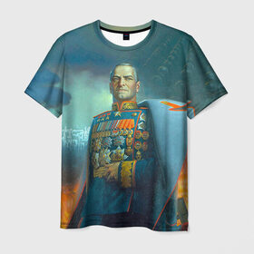 Мужская футболка 3D с принтом Жуков в Екатеринбурге, 100% полиэфир | прямой крой, круглый вырез горловины, длина до линии бедер | 9 мая | великая отечественная | великая отечественная война | вов | день победы | жуков | маршал | победа