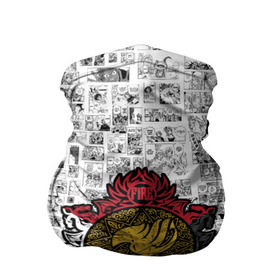 Бандана-труба 3D с принтом Fairy Tail - Fire & Sky & Iron в Екатеринбурге, 100% полиэстер, ткань с особыми свойствами — Activecool | плотность 150‒180 г/м2; хорошо тянется, но сохраняет форму | fairy | tail | грей | лого | логотип | люси | нацу | эрза