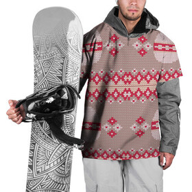 Накидка на куртку 3D с принтом Пасхальный свитер в Екатеринбурге, 100% полиэстер |  | Тематика изображения на принте: пасха | свитер | узоры | яйца