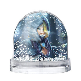 Снежный шар с принтом Crystal Maiden в Екатеринбурге, Пластик | Изображение внутри шара печатается на глянцевой фотобумаге с двух сторон | crystal | dota | dota 2 | maiden | дота | дотан | кристал | кристалка | мейден | раки