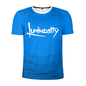 Мужская футболка 3D спортивная с принтом Luminosity в Екатеринбурге, 100% полиэстер с улучшенными характеристиками | приталенный силуэт, круглая горловина, широкие плечи, сужается к линии бедра | csgo | esports | gaming | lg | luminosity | ксго